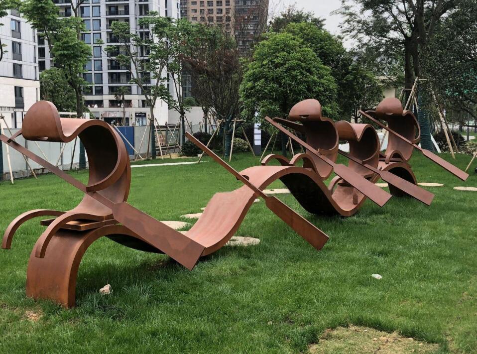 兰西锈钢板造型