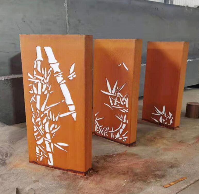 兰西锈钢板灯箱